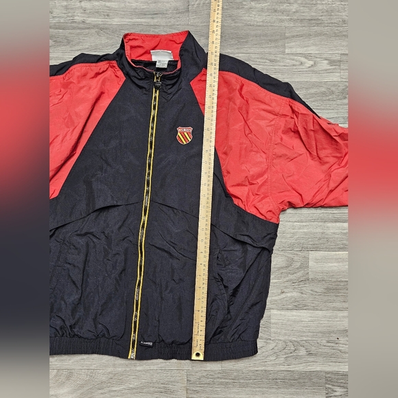 Vintage 90s Y2K K-Swiss Red Black Windbreaker Jacket Mens Size Large - Picture 10 of 11